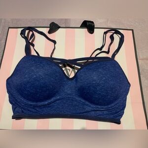 VS Pink Strappy Bralette Sz small nwot